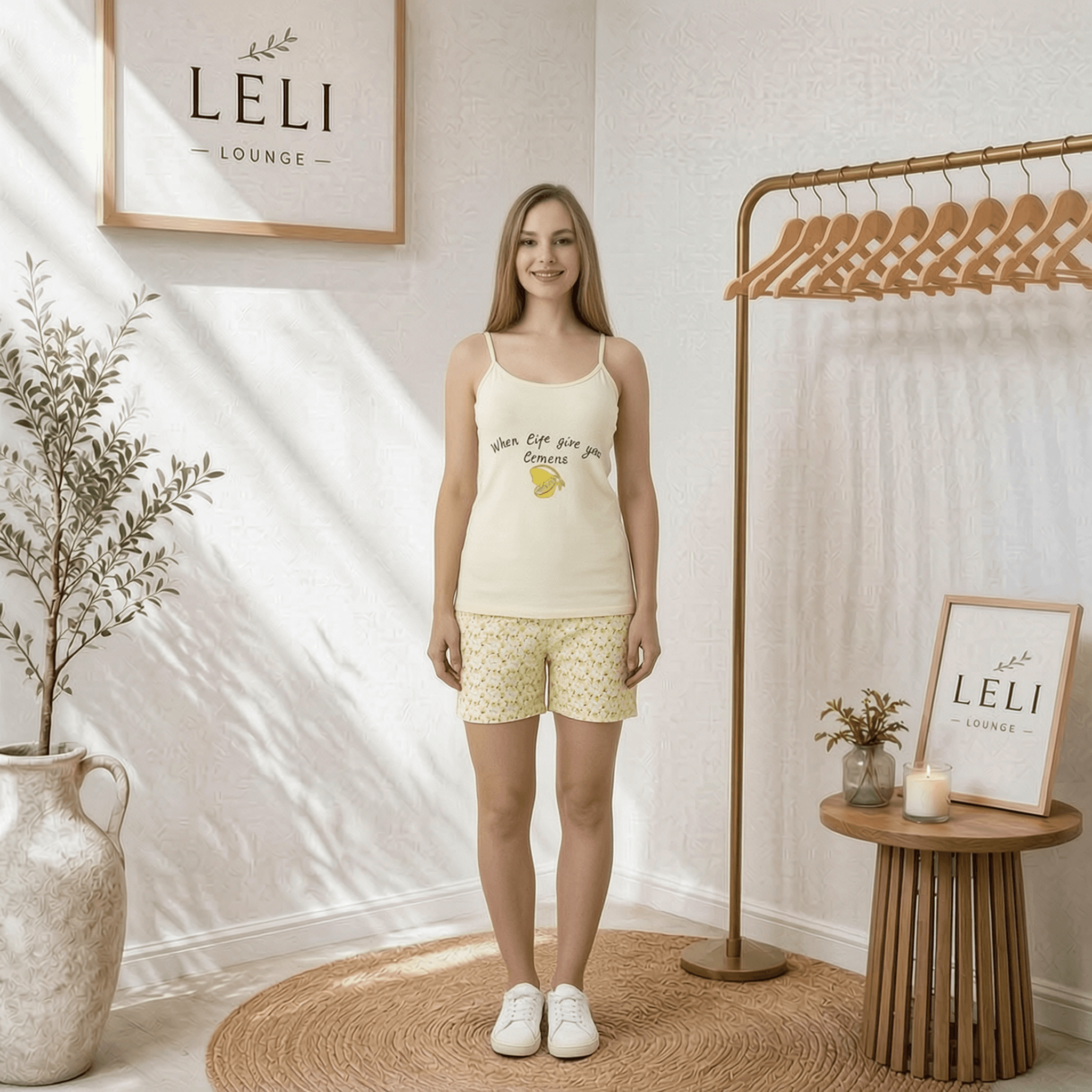 Limon sarısı pijama takımı kapak gorseli
